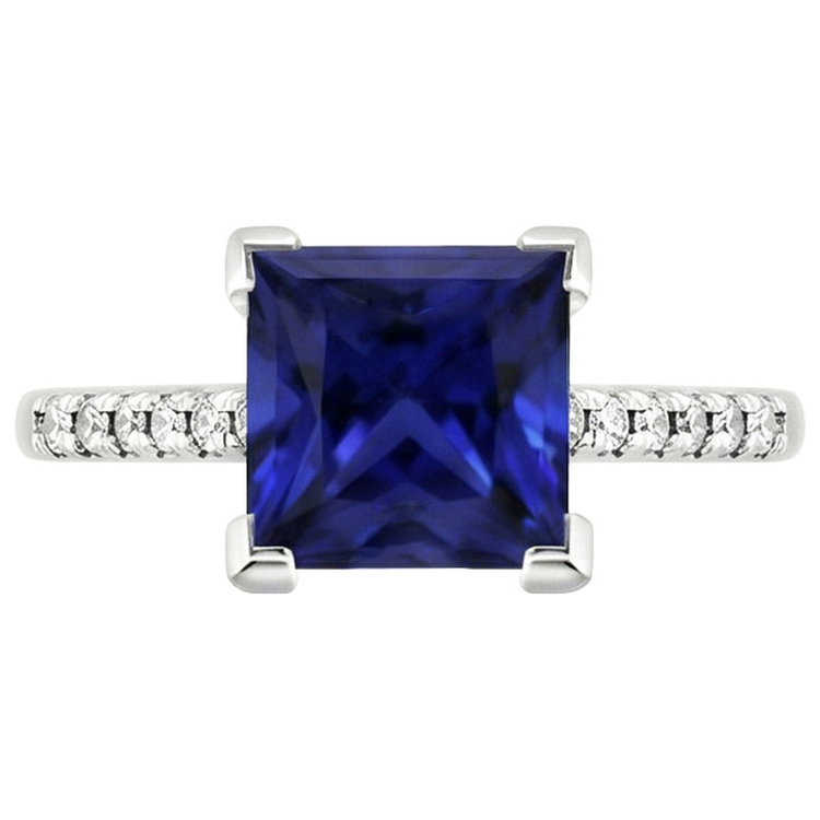 naturel diamant 5.25carats bague vue de profil
