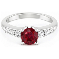 Bague Rubis Naturel 1.50 Carats