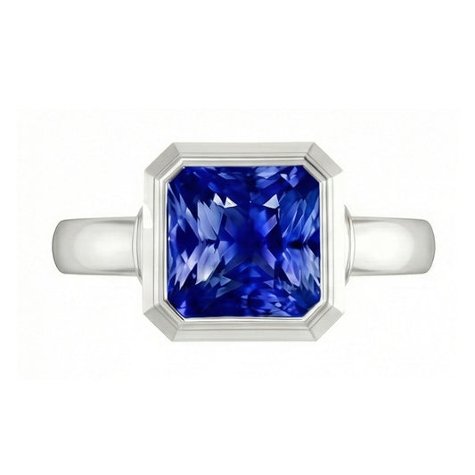 Bague de Fiançailles Saphir 3 Carats