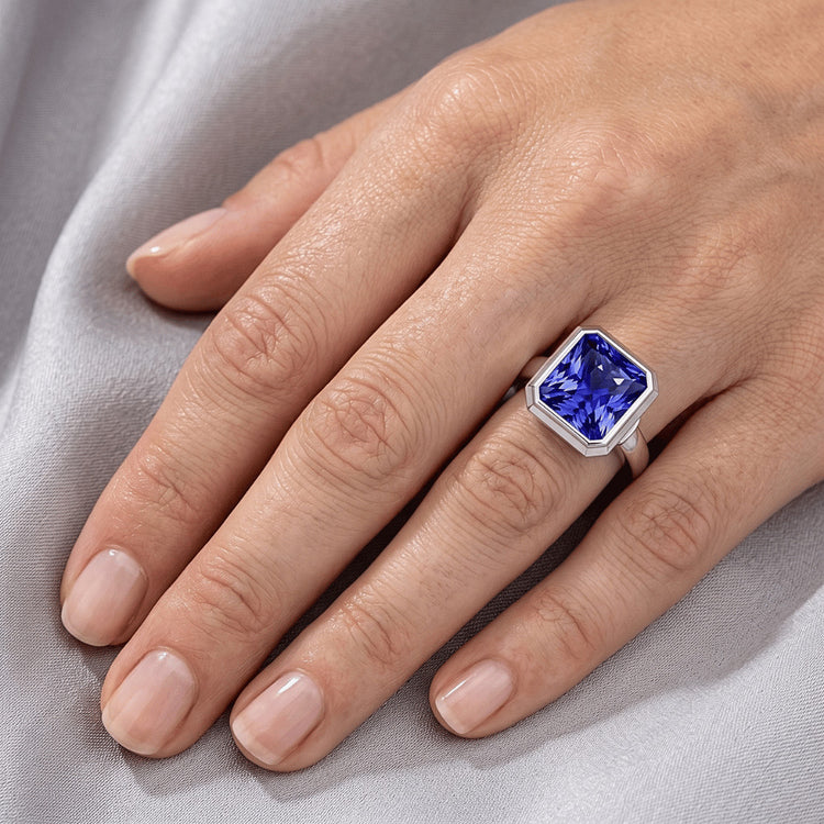 Bague de Fiançailles Saphir 3 Carats