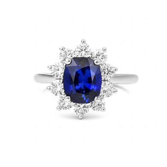 Bague de Fiançailles Saphir Abordable