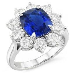 Bague de Fiançailles Saphir Abordable