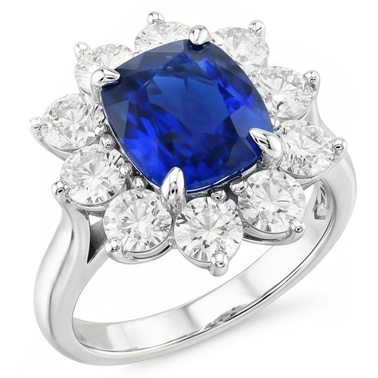 Bague de Fiançailles Saphir Abordable