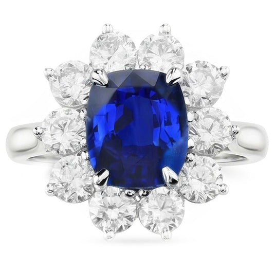 Bague de Fiançailles Saphir Abordable