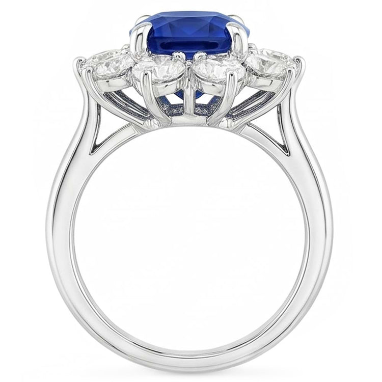 Bague de Fiançailles Saphir Abordable