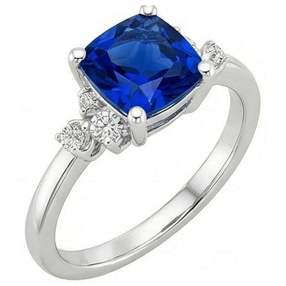 naturel round diamant 2.50carats bague angle de côté
