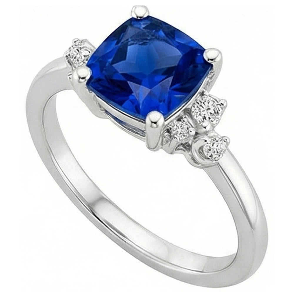 naturel round diamant 2.50carats bague vue de dessus