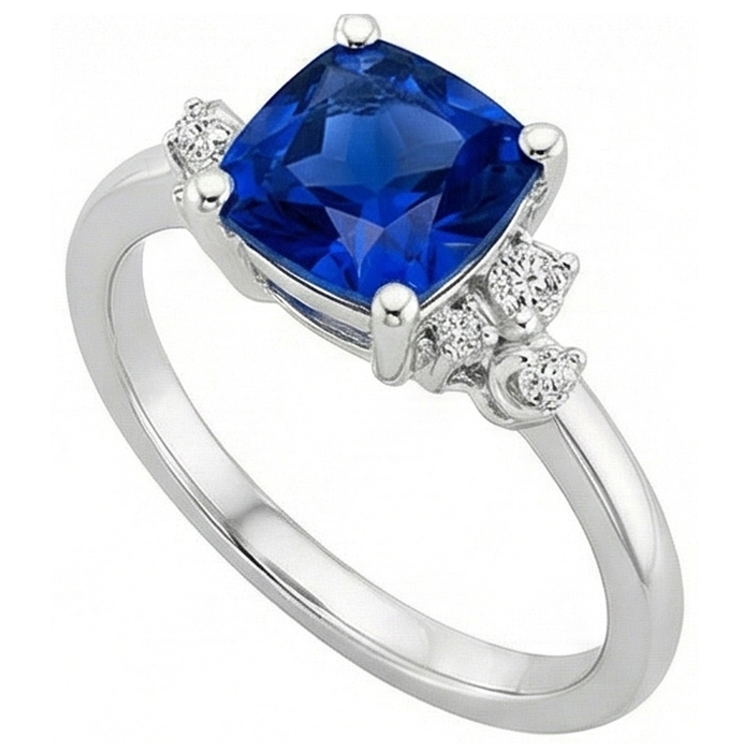 naturel round diamant 2.50carats bague vue de dessus