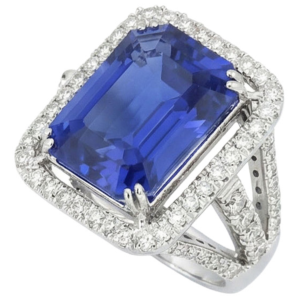 naturel radiant diamant 6.50carats bague détail rapproché