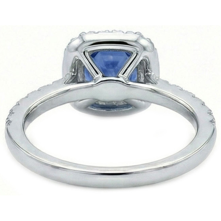Bague de Fiançailles Saphir Bleu