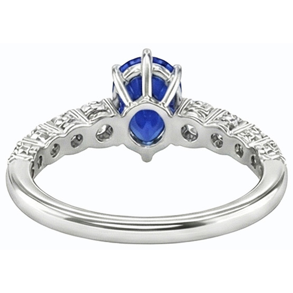 naturel pear diamant 3.50carats bague détail rapproché