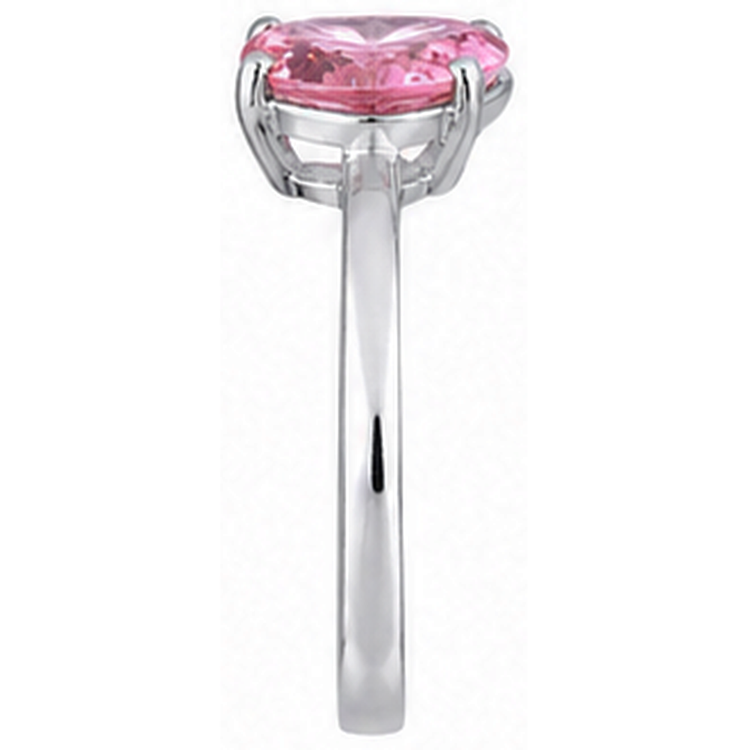 Bague de Fiançailles Saphir Coeur Solitaire Rose