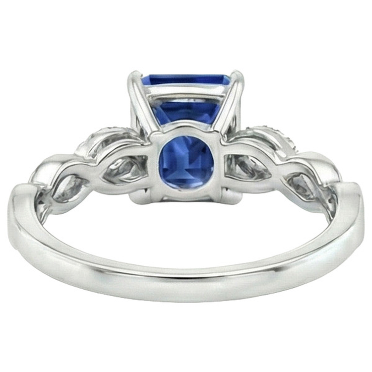 Bague de Fiançailles Saphir Fantaisie 7 Carats