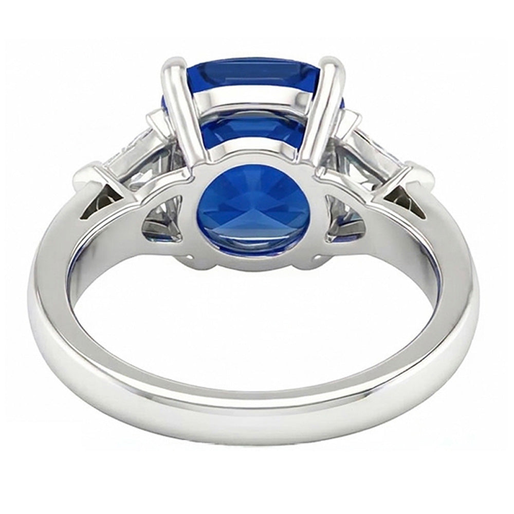 naturel cushion diamant 9carats bague vue de profil