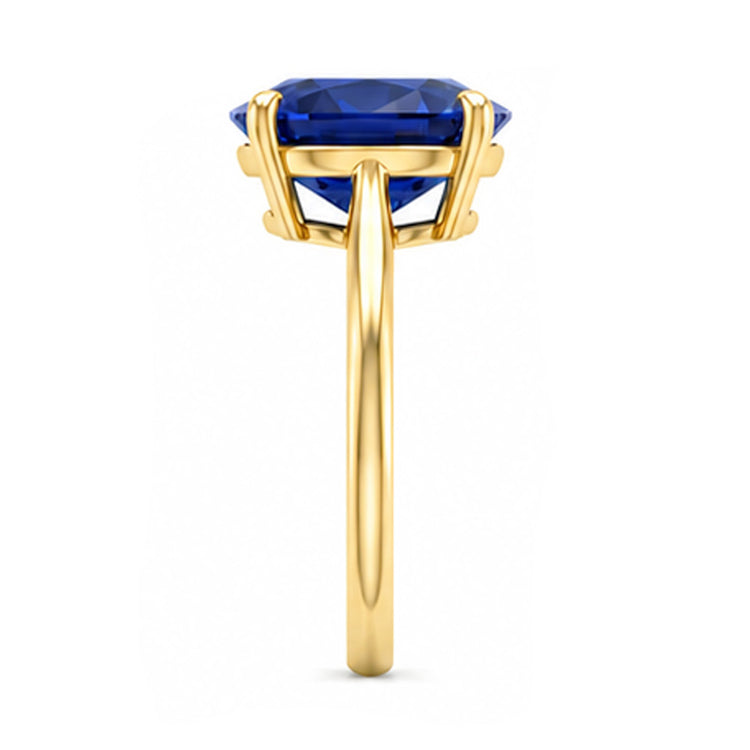 Bague de Fiançailles Saphir Or Jaune 4 Carats