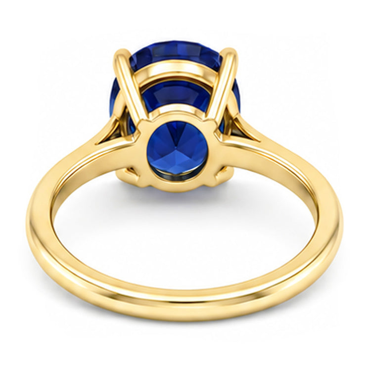 Bague de Fiançailles Saphir Or Jaune 4 Carats