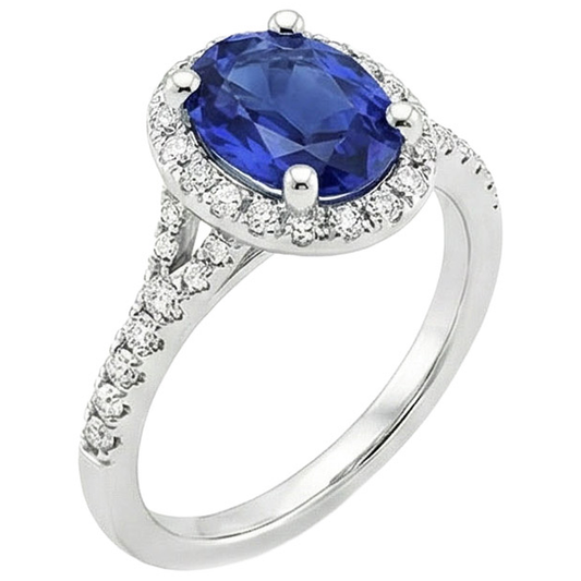 Bague de Fiançailles Saphir Royal
