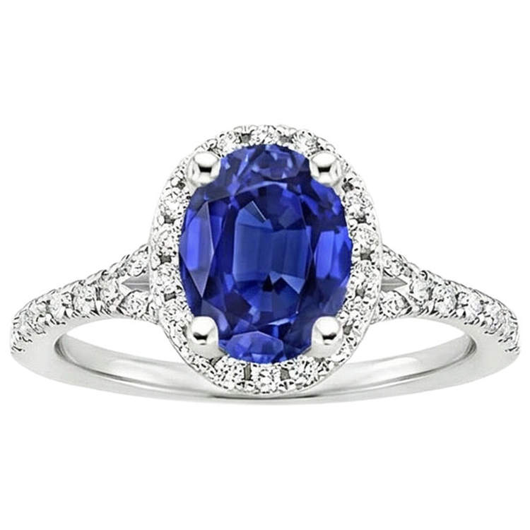 Bague de Fiançailles Saphir Royal