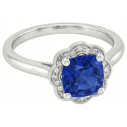 Bague de Fiançailles Saphir de Birmanie