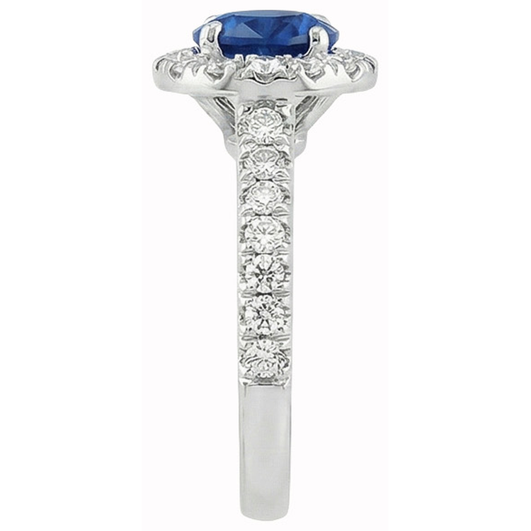 naturel round diamant 3.90carats bague vue de dessus