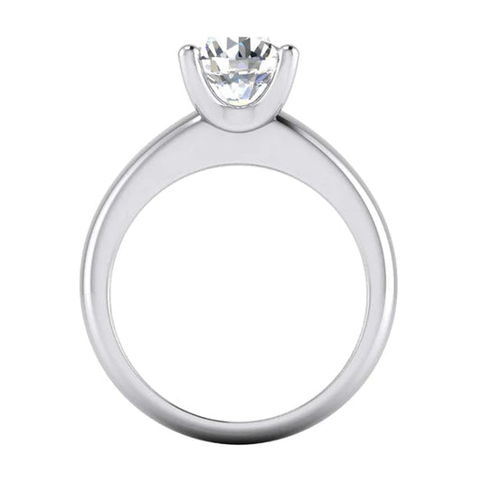 Bague de Fiançailles Solitaire 2 Carats Réel Diamant Pour Femme