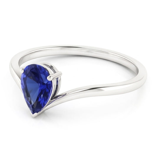 Bague de Fiançailles Solitaire Ceylan Saphir 1.50 Carats Or