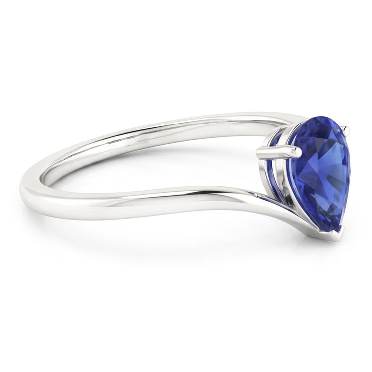 Bague de Fiançailles Solitaire Ceylan Saphir 1.50 Carats Or