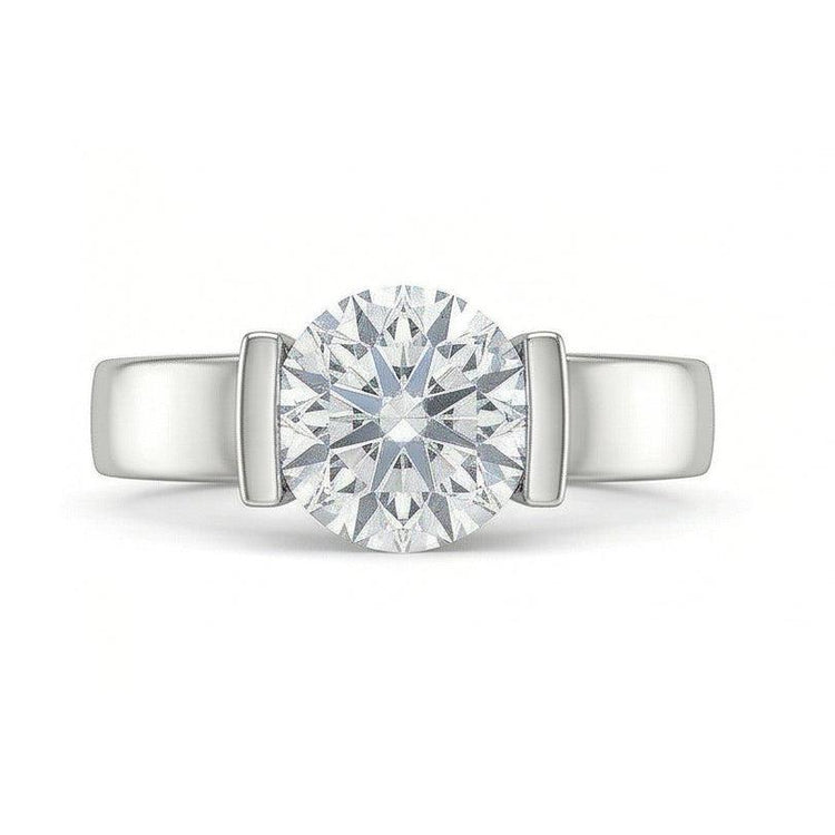 naturel diamant 3carats bague vue de dessus