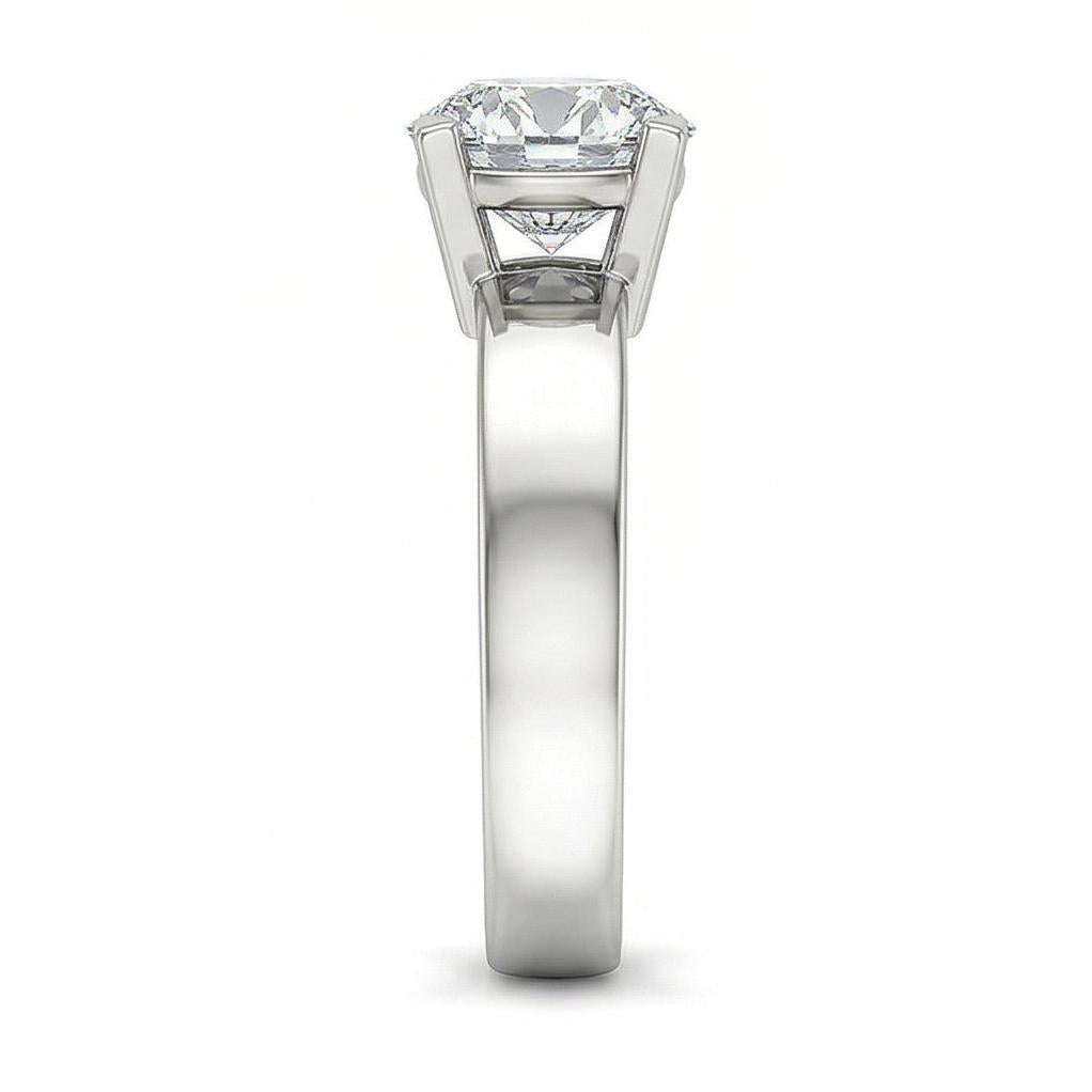 naturel diamant 3carats bague vue de profil