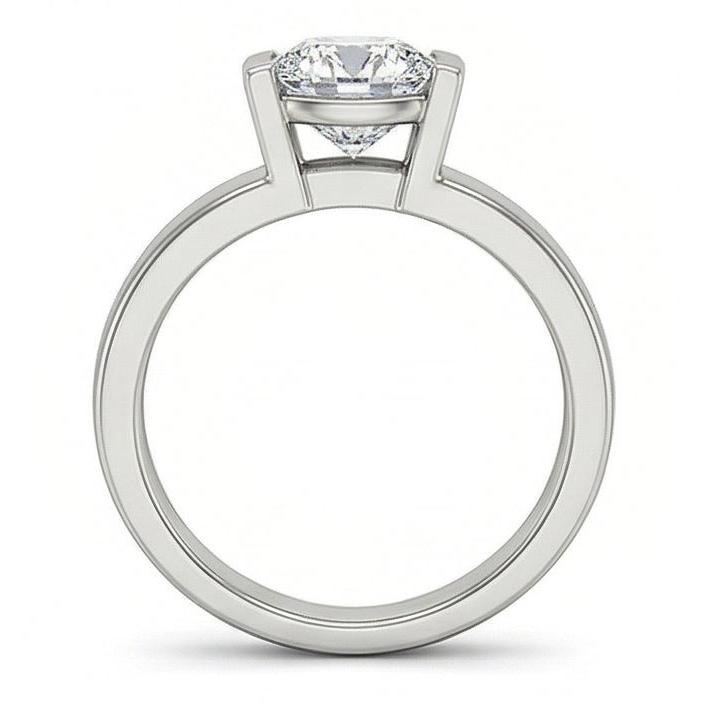 naturel diamant 3carats bague sur blanc