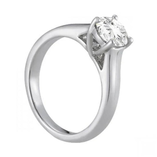 Bague de Fiançailles Solitaire Réel Diamant Rond 1.51 Carats