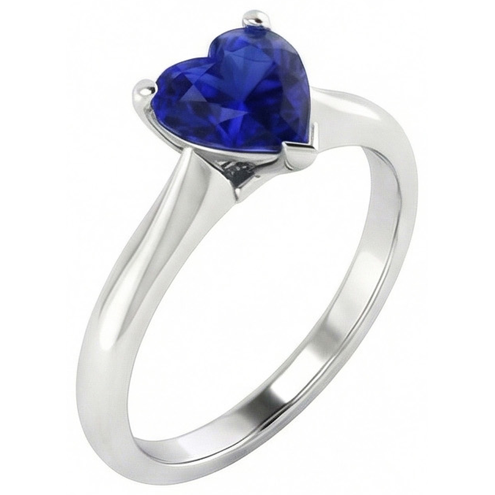 naturel heart diamant 1.50carats bague angle de côté