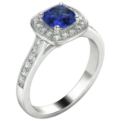 Bague Saphir Naturel 1.25 Carats