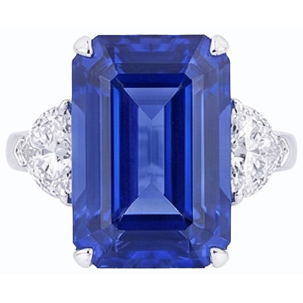 naturel diamant 3.50carats bague angle de côté