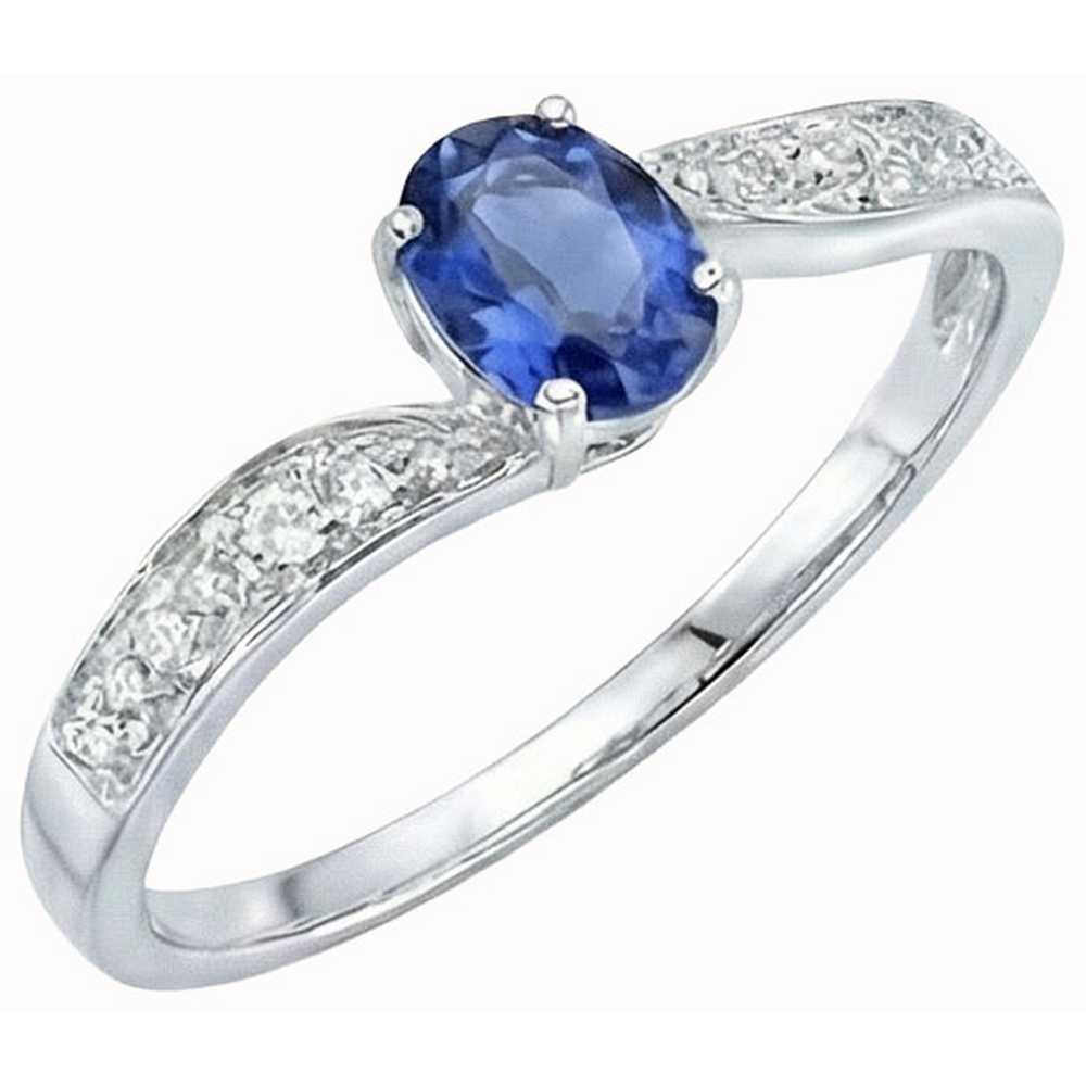 naturel round diamant 1carats bague vue de face