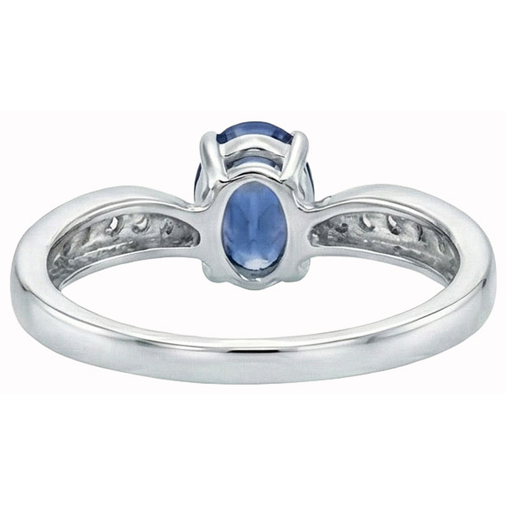 naturel round diamant 1carats bague vue de profil