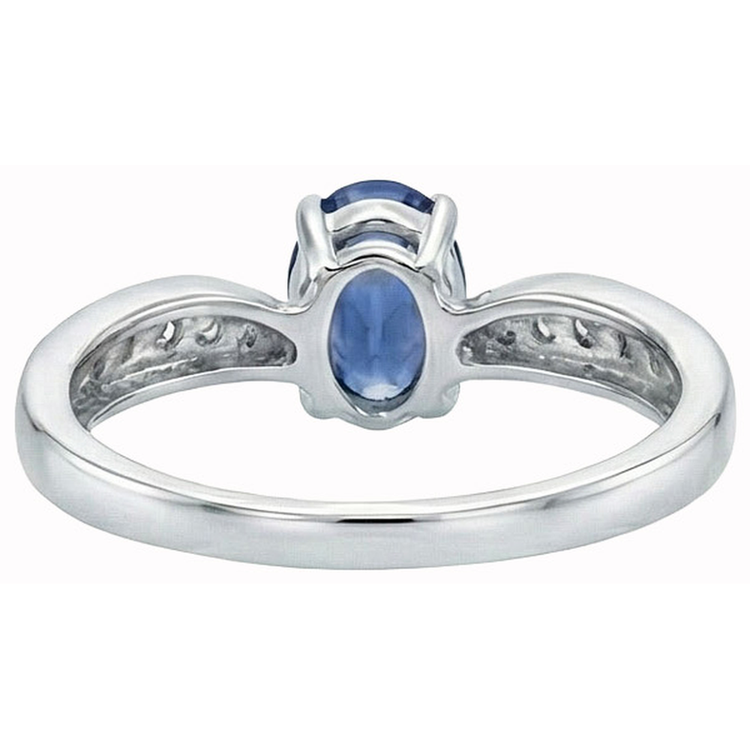 naturel round diamant 1carats bague vue de profil