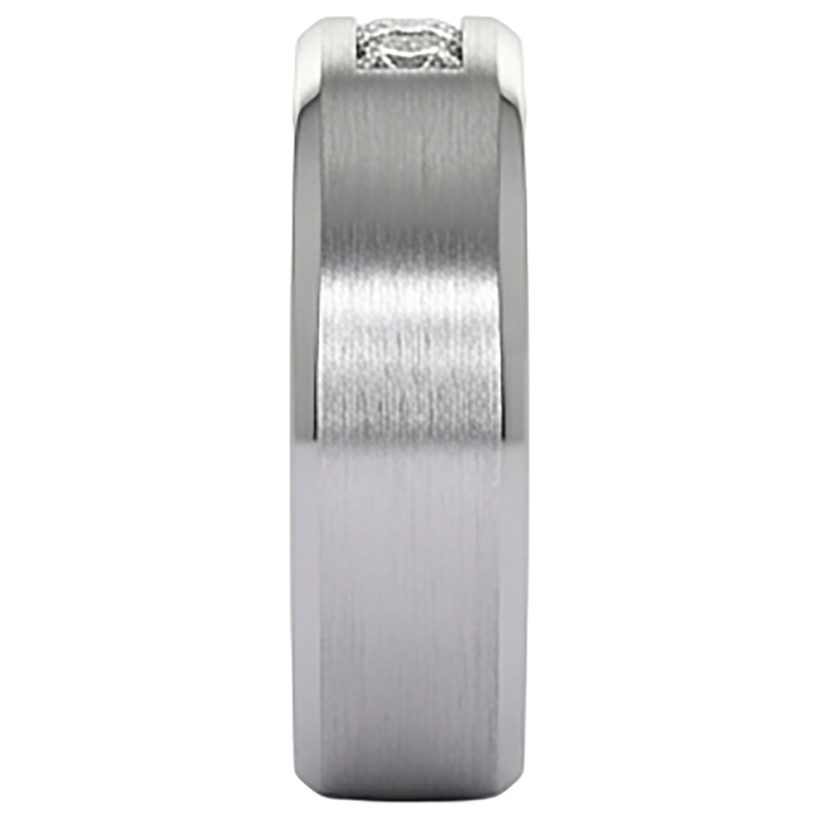 Bague de bijoux pour hommes avec bande de diamants sertie de canaux 1.80 carats