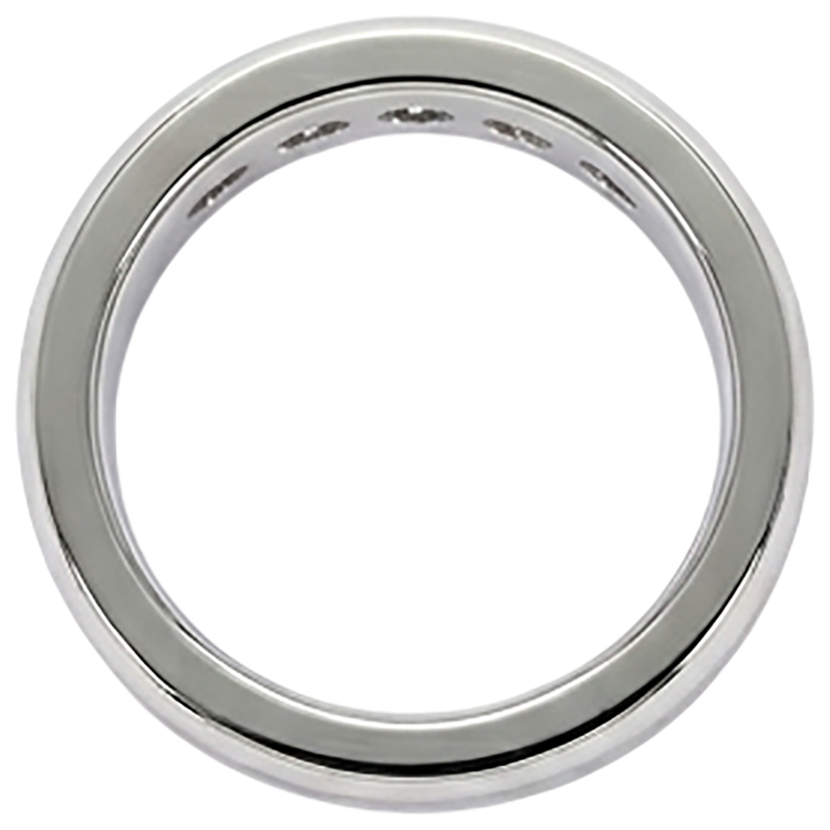 Bague de bijoux pour hommes avec bande de diamants sertie de canaux 1.80 carats