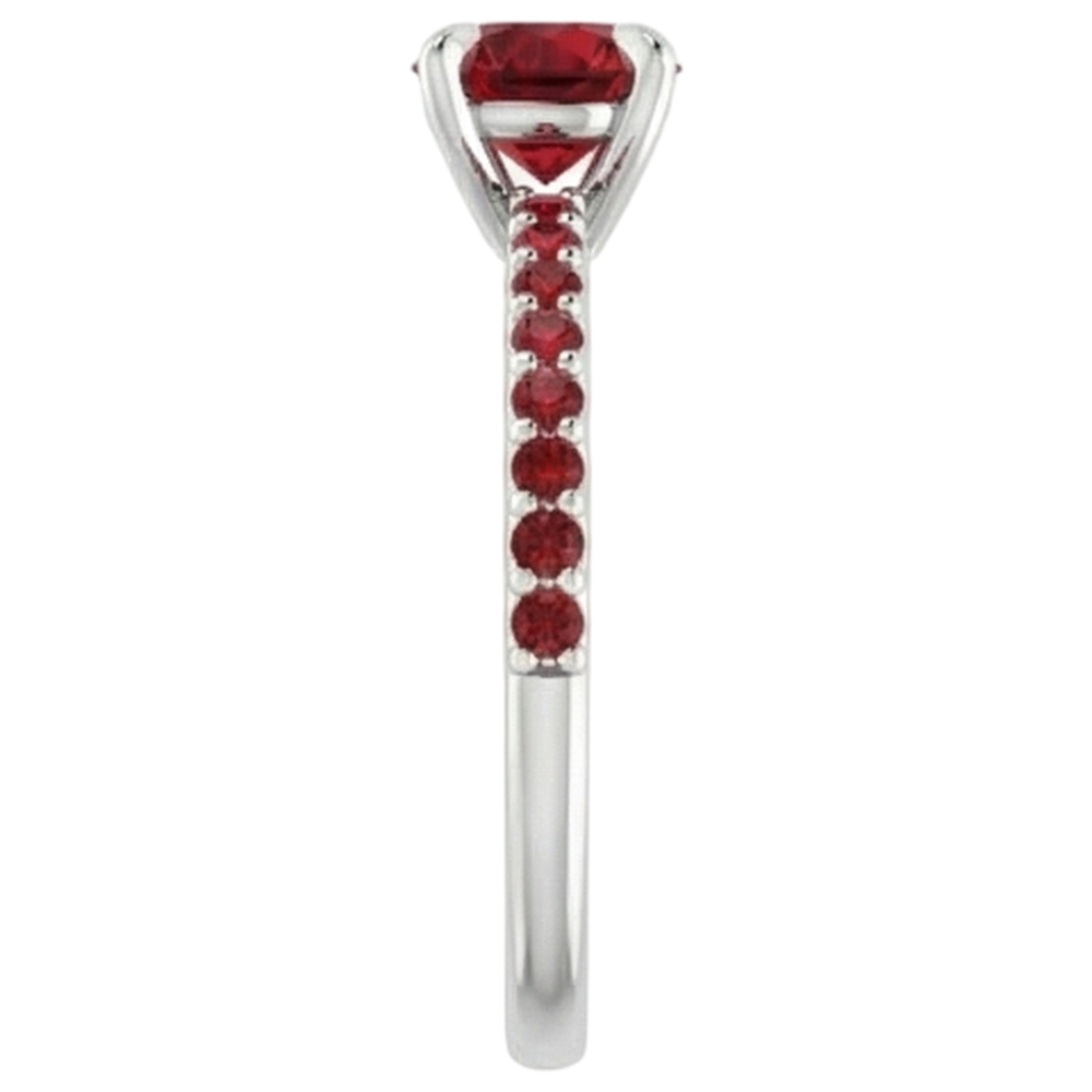naturel round diamant 0.95carats bague détail rapproché
