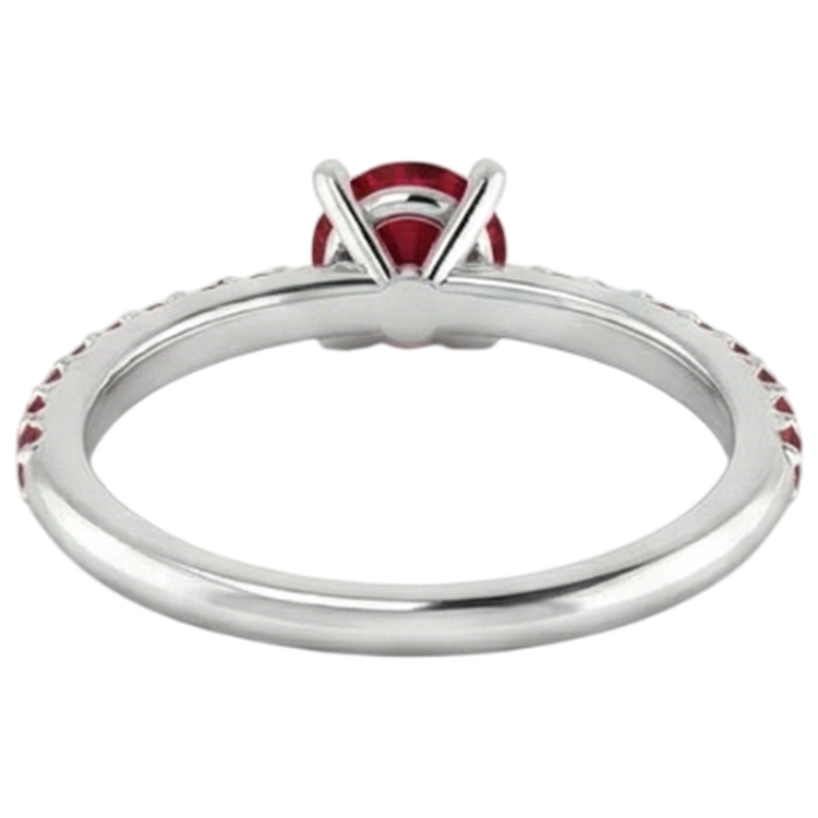 naturel round diamant 0.95carats bague vue de dessus