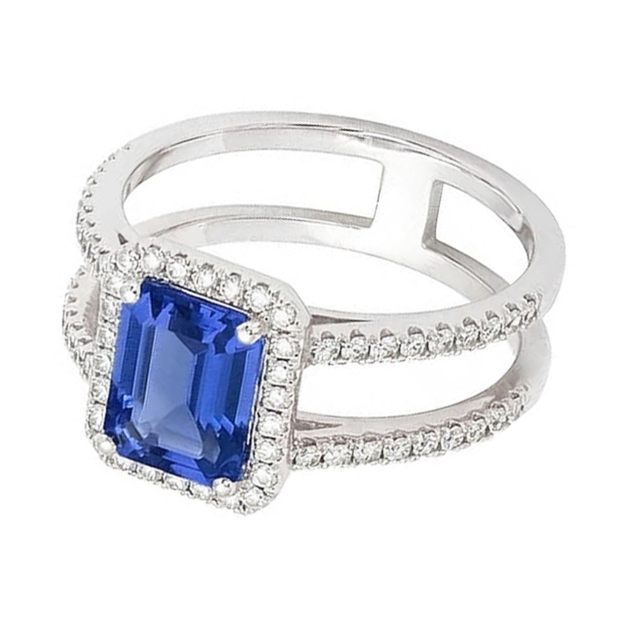 naturel diamant 3carats bague vue de face
