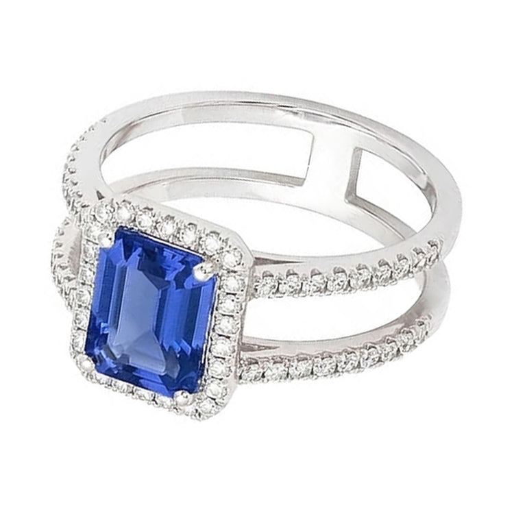 naturel diamant 3carats bague vue de face