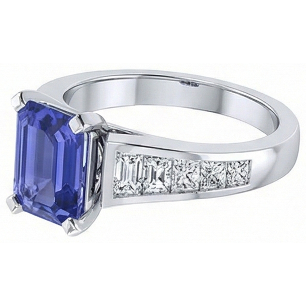 naturel diamant 3carats bague vue de dessus