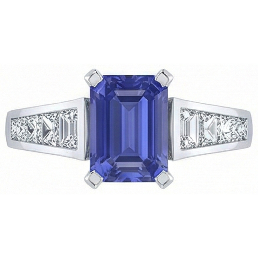 naturel diamant 3carats bague angle de côté