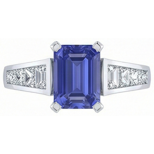 naturel diamant 3carats bague angle de côté