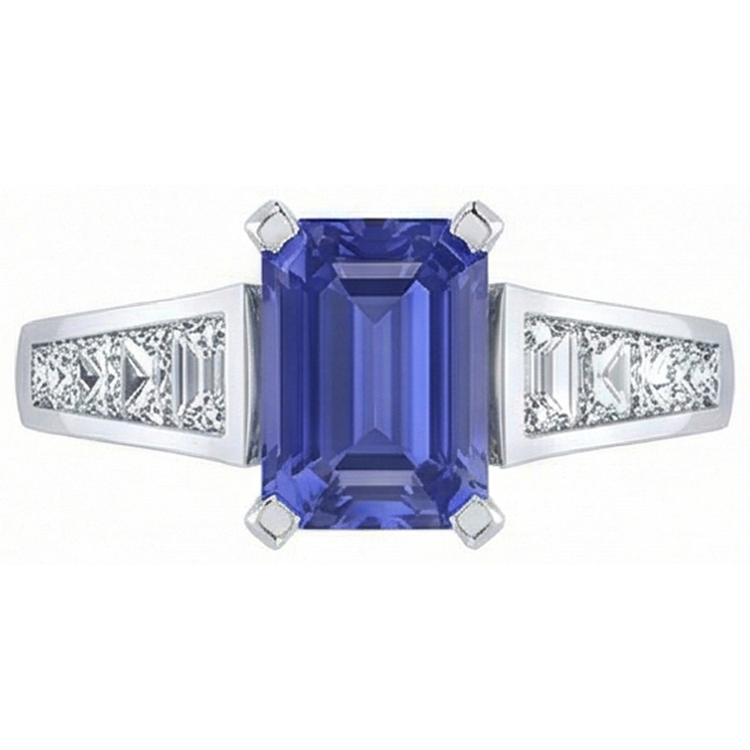 naturel diamant 3carats bague angle de côté