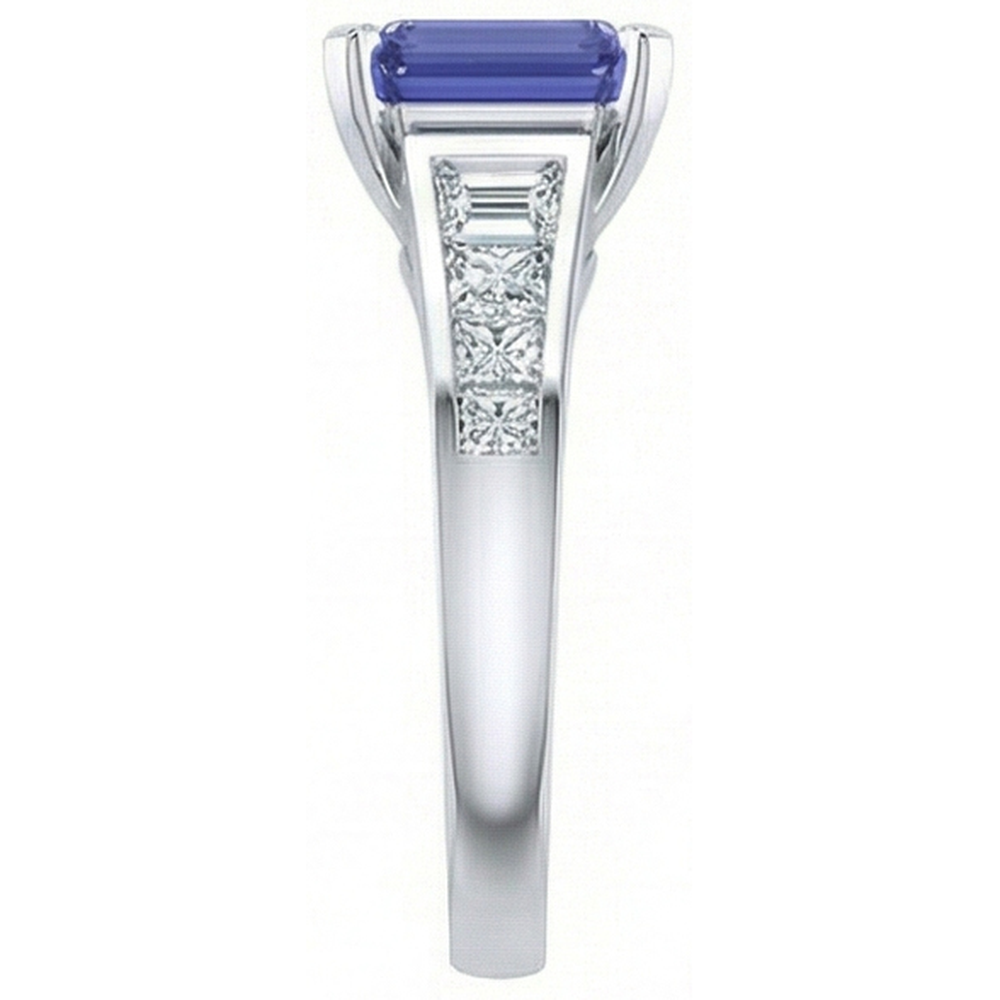 naturel diamant 3carats bague vue de profil