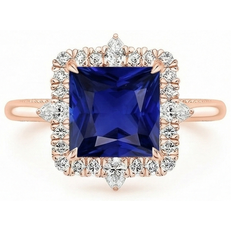 naturel marquise diamant 6.25carats bague vue de dessus