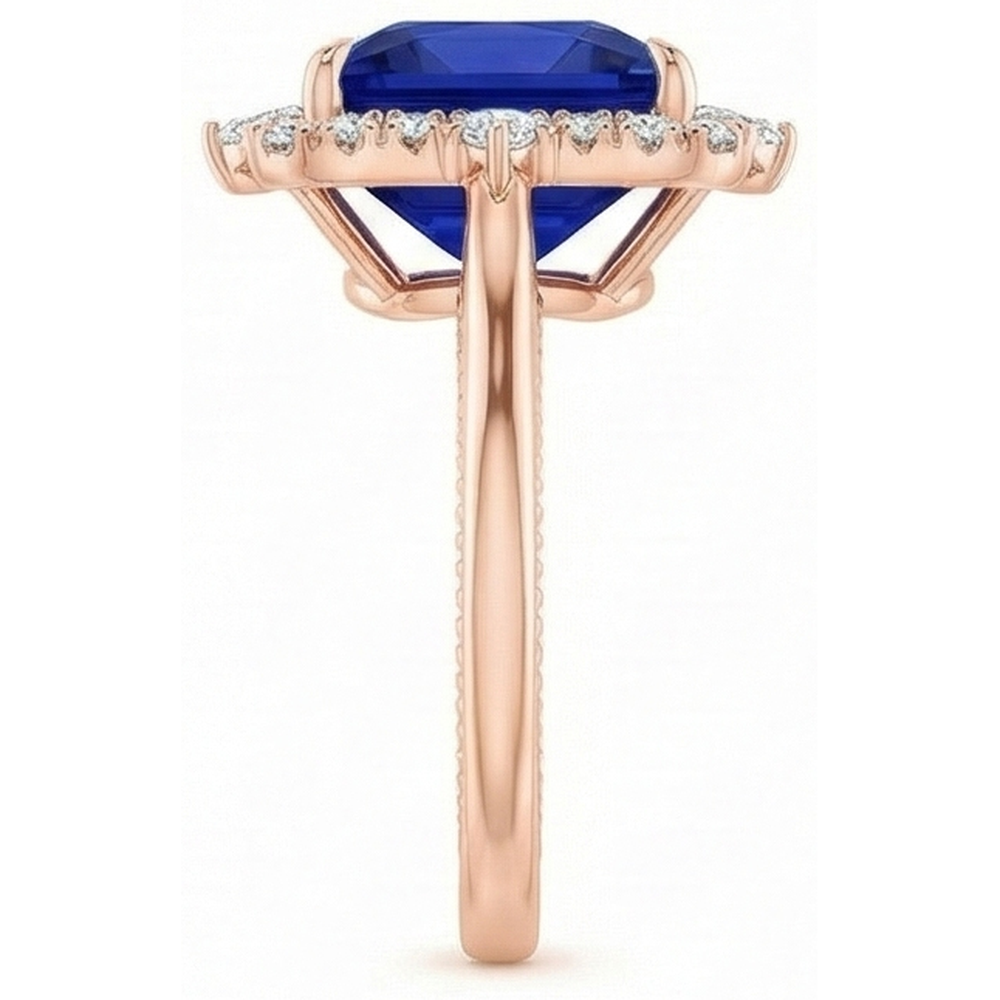naturel marquise diamant 6.25carats bague vue de profil
